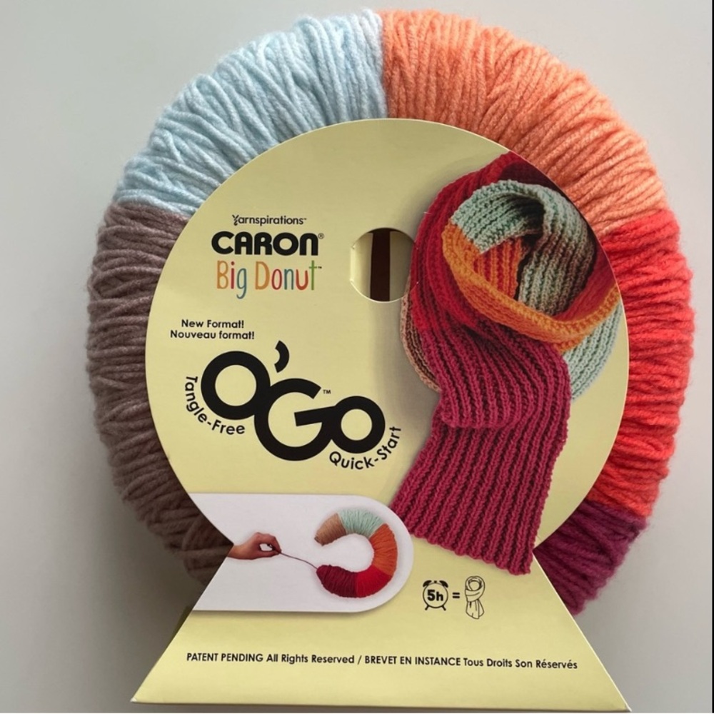 Caron Big Donut O'Go Yarn in Spiced Ginger Knit Crochet Yarnspirations 9.9oz